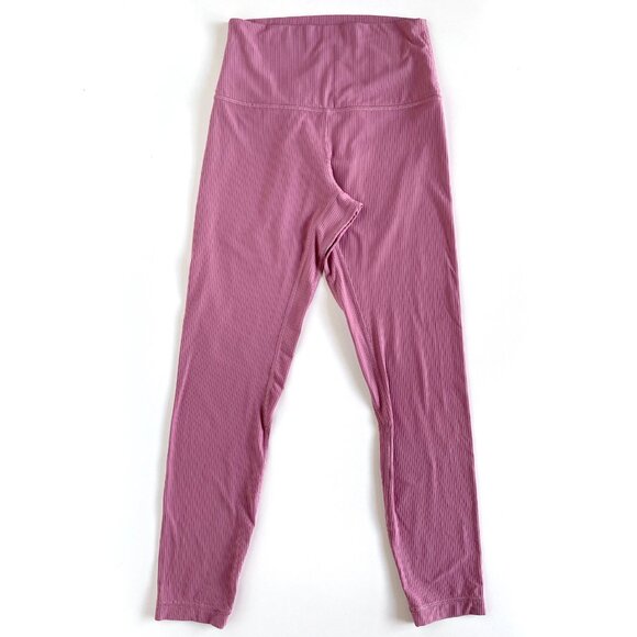 Lululemon Align Ribbed High-Rise 25" Dust Pink Women's Size 6 - Picture 4 of 7
